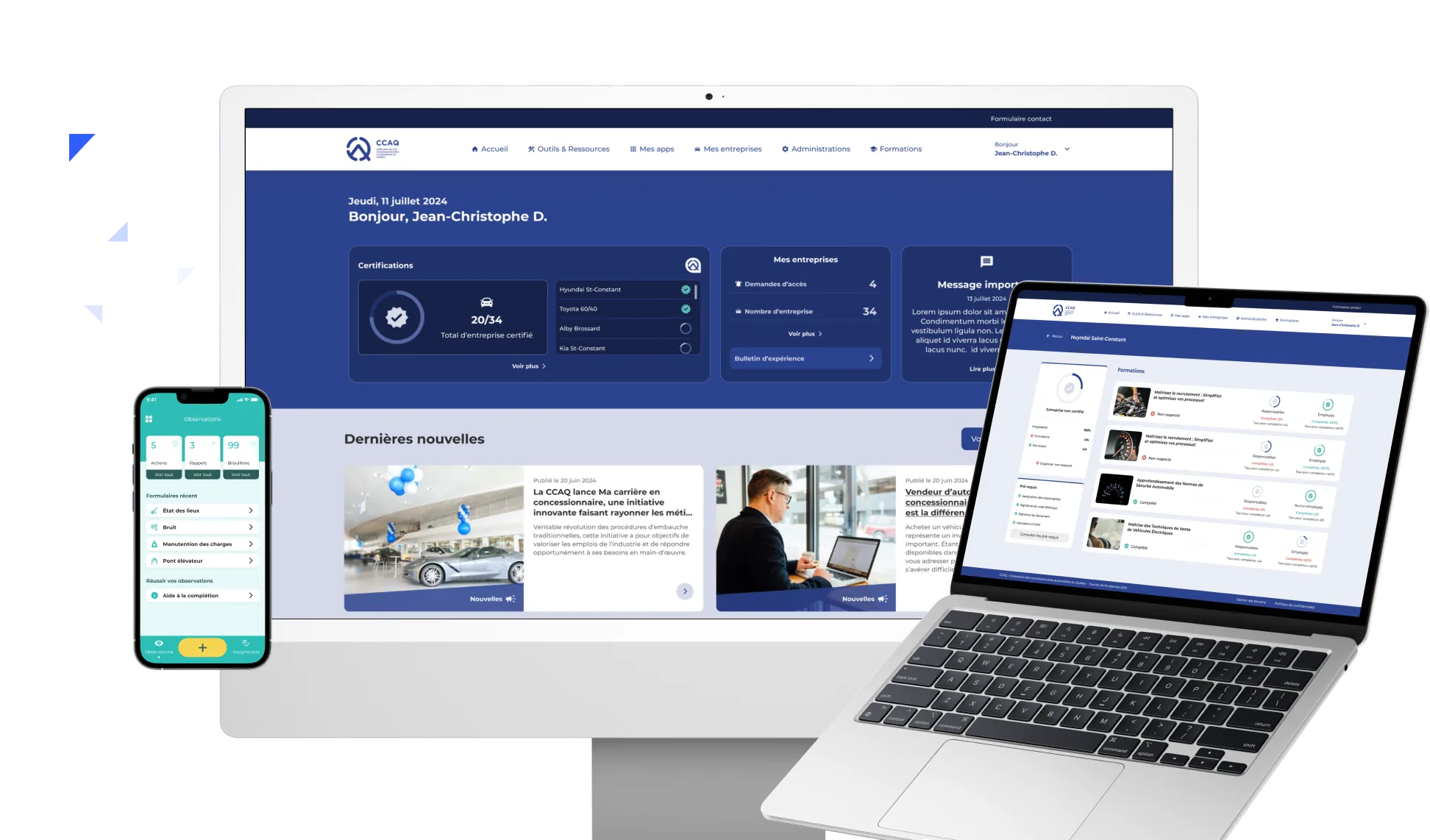 CCAQ digital ecosystem