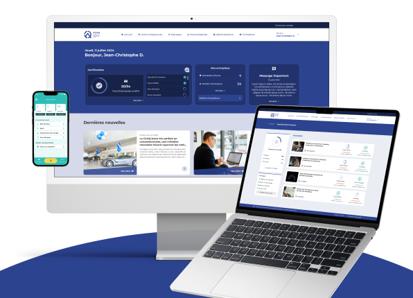 Plateforme CCAQ sur écran, portable et mobile