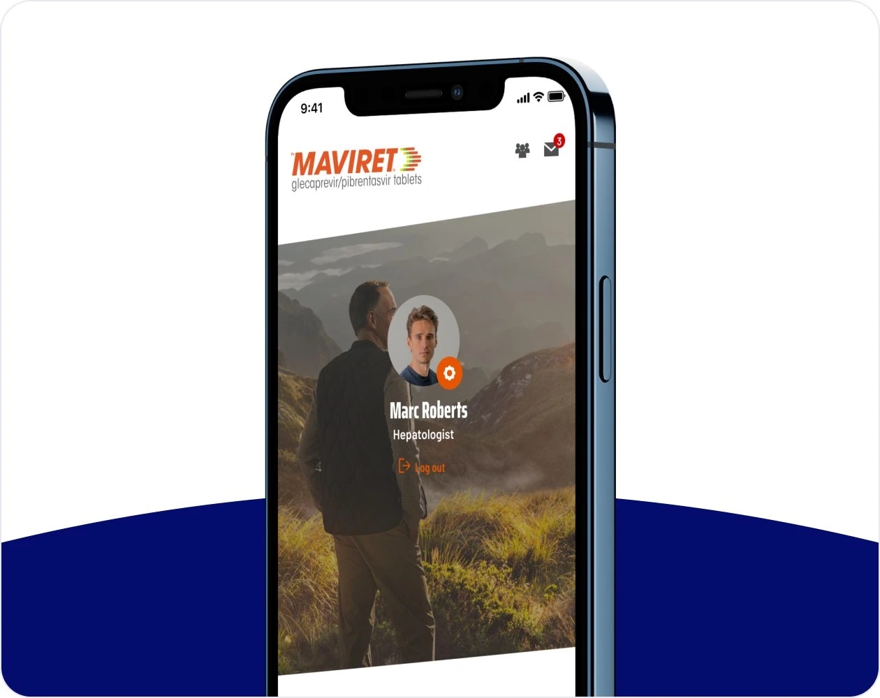 Healthcare professional profile in the app