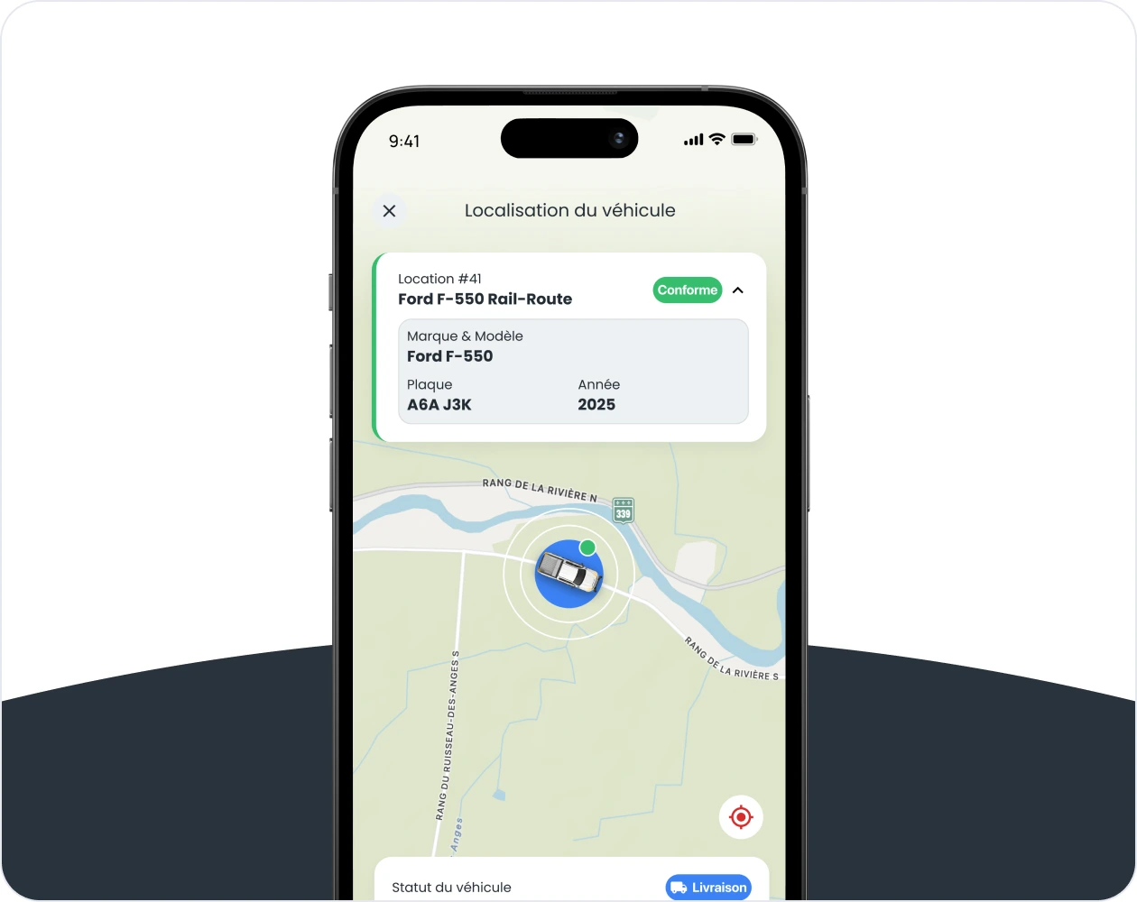 Application client : localisation d'un véhicule en temps réel