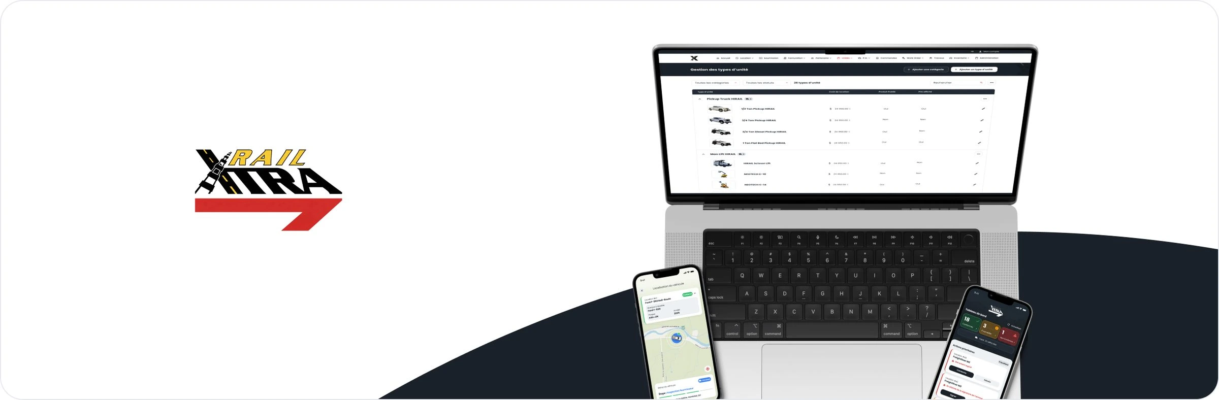 Écosystème RailXtra : console de gestion et applications mobiles
